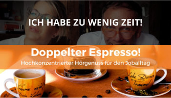 Cover Doppelter Espresso Folge Zu wenig Zeit, Führung