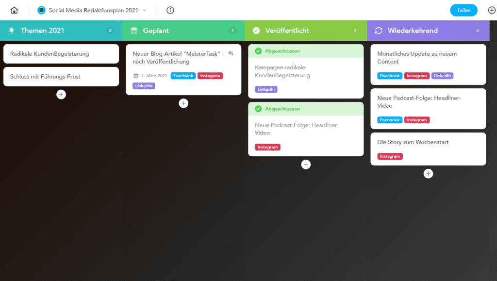 MeisterTask: DAS Tool für Aufgaben- und Projektmanagement