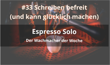 schreiben befreit journalling espresso solo cover